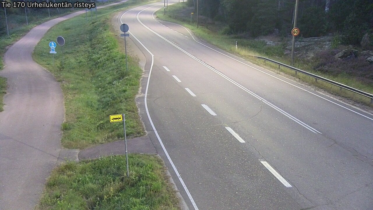 Kelikamerat Kuva Tie 170 Virolahti Urheilukentän risteys, Virolahti, Kymenlaakso