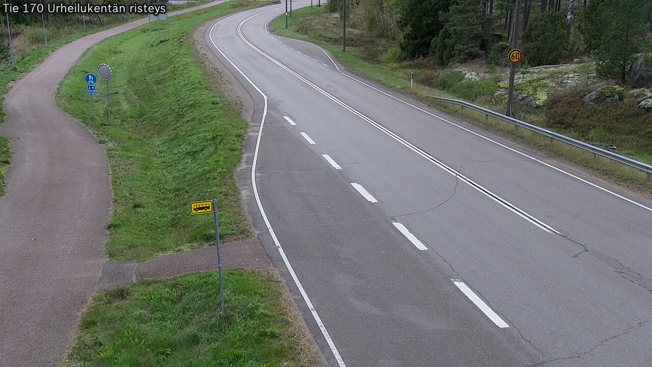 Kelikamerat Kuva Tie 170 Virolahti Urheilukentän risteys, Virolahti, Kymenlaakso