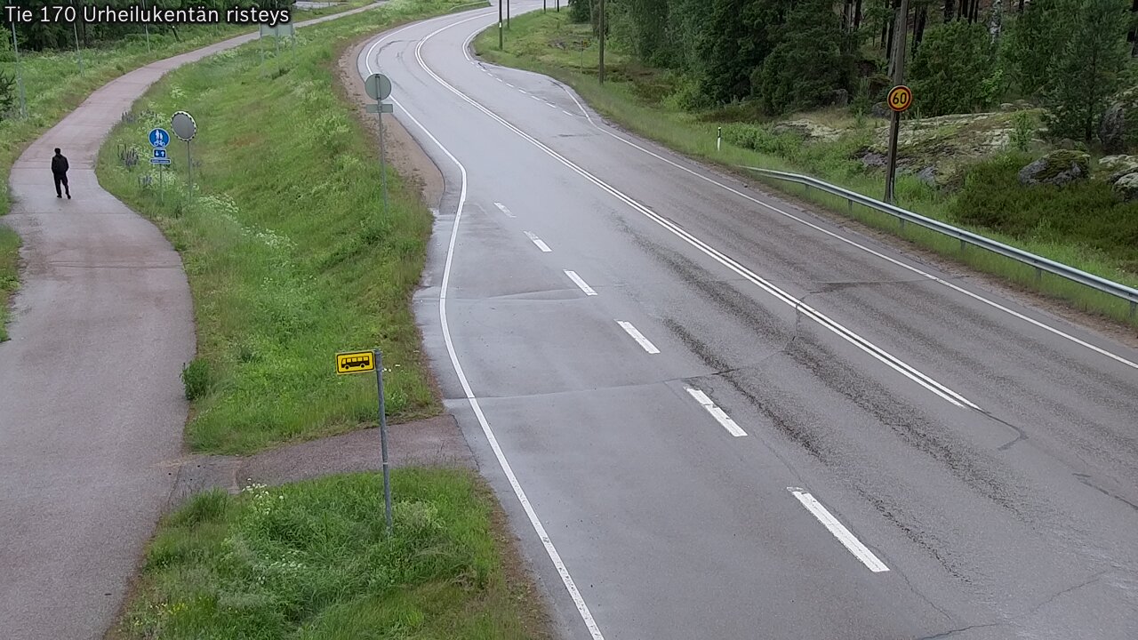 Weather Camera Image Road 170 Virolahti Sports field crossing, Virolahti, Kymenlaakso