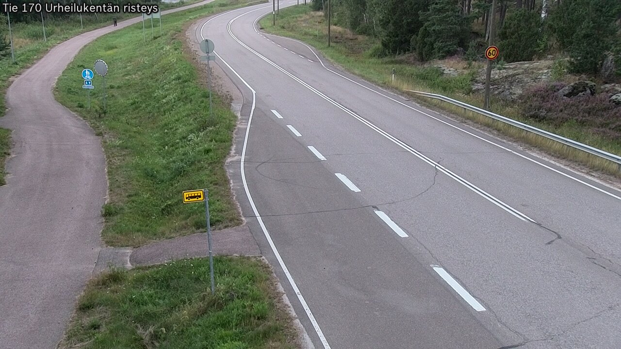 Kelikamerat Kuva Tie 170 Virolahti Urheilukentän risteys, Virolahti, Kymenlaakso