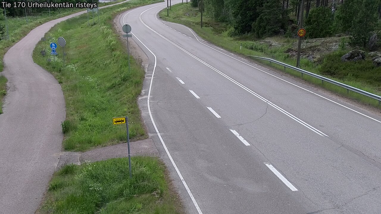 Kelikamerat Kuva Tie 170 Virolahti Urheilukentän risteys, Virolahti, Kymenlaakso
