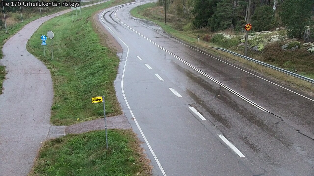 Kelikamerat Kuva Tie 170 Virolahti Urheilukentän risteys, Virolahti, Kymenlaakso