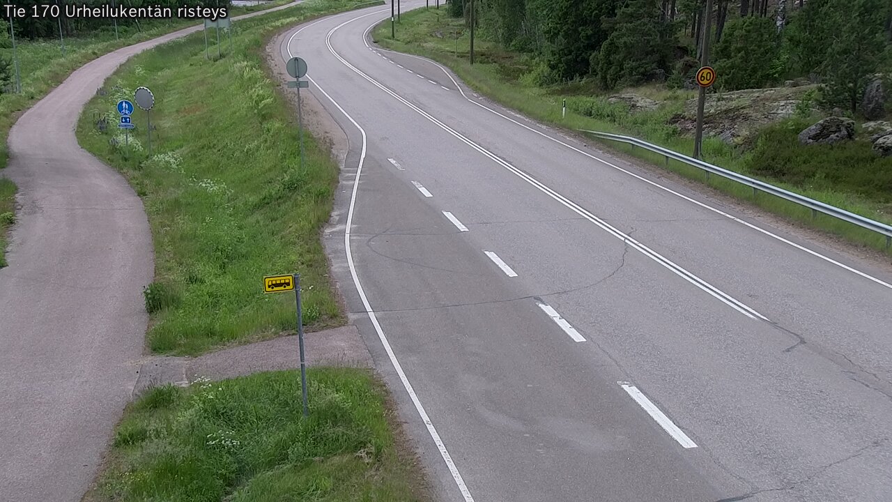 Kelikamerat Kuva Tie 170 Virolahti Urheilukentän risteys, Virolahti, Kymenlaakso