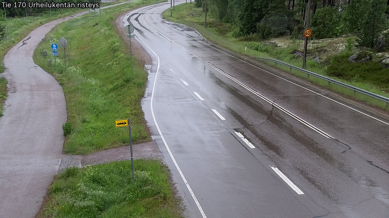 Kelikamerat Kuva Tie 170 Virolahti Urheilukentän risteys, Virolahti, Kymenlaakso