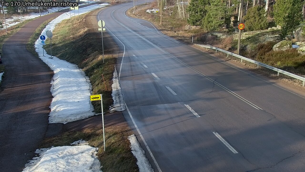 Kelikamerat Kuva Tie 170 Virolahti Urheilukentän risteys, Virolahti, Kymenlaakso