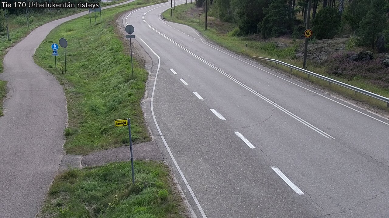 Kelikamerat Kuva Tie 170 Virolahti Urheilukentän risteys, Virolahti, Kymenlaakso