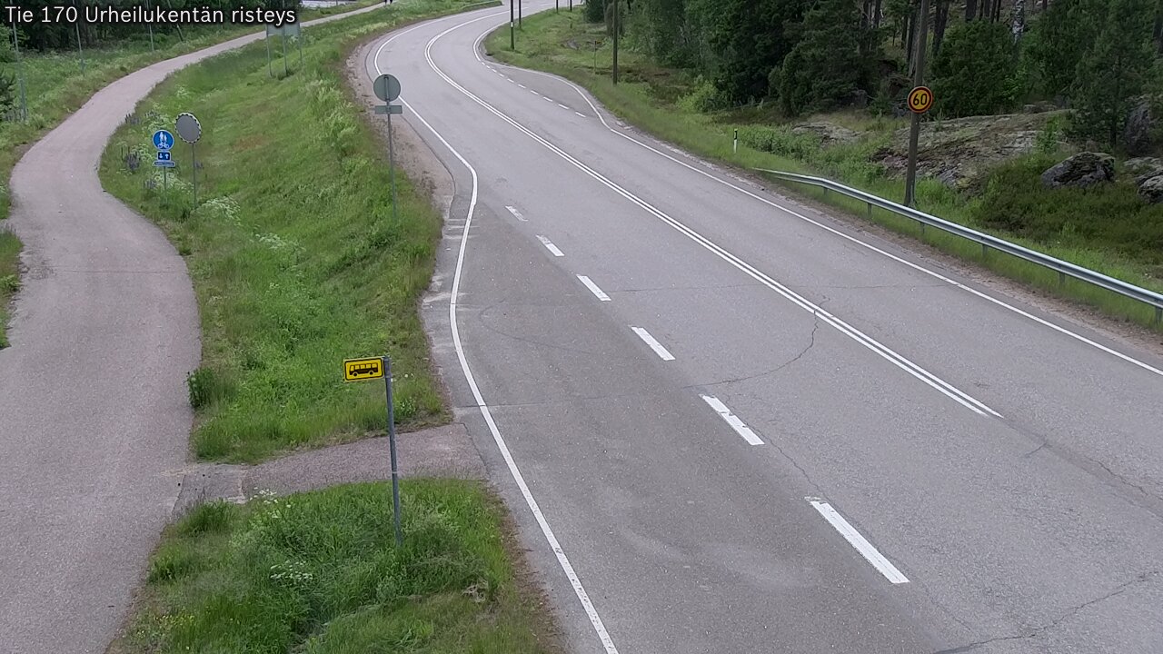 Kelikamerat Kuva Tie 170 Virolahti Urheilukentän risteys, Virolahti, Kymenlaakso
