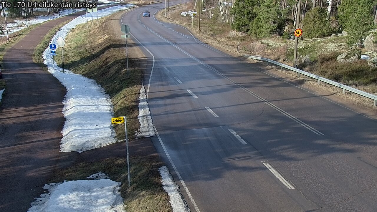 Kelikamerat Kuva Tie 170 Virolahti Urheilukentän risteys, Virolahti, Kymenlaakso