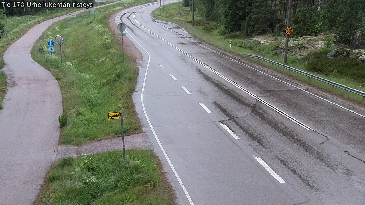 Kelikamerat Kuva Tie 170 Virolahti Urheilukentän risteys, Virolahti, Kymenlaakso
