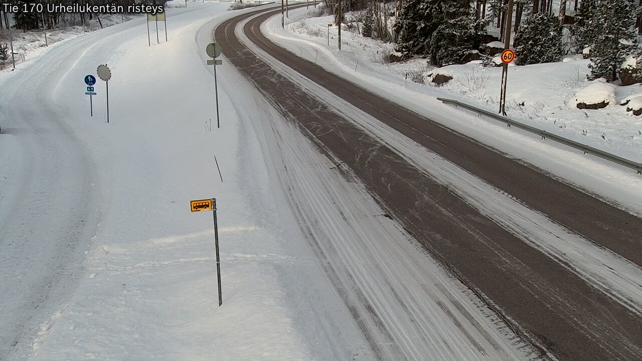 Kelikamerat Kuva Tie 170 Virolahti Urheilukentän risteys, Virolahti, Kymenlaakso