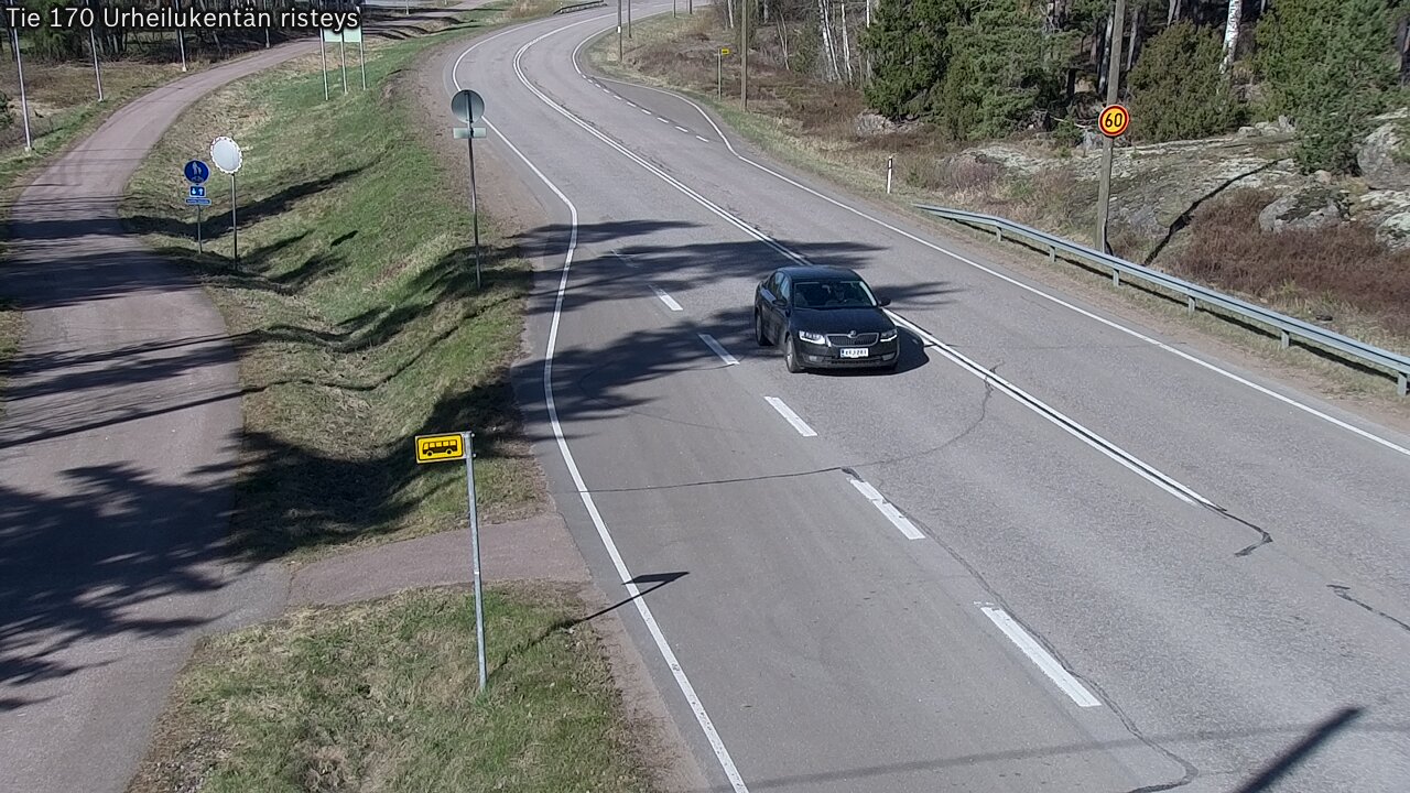 Weather Camera Image Road 170 Virolahti Sports field crossing, Virolahti, Kymenlaakso