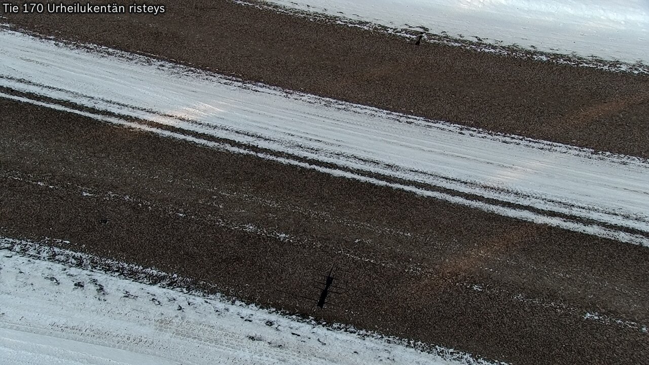 Weather Camera Image Väg 170 Vederlax Idrottsplatsen korsnin, Virolahti, Kymenlaakso