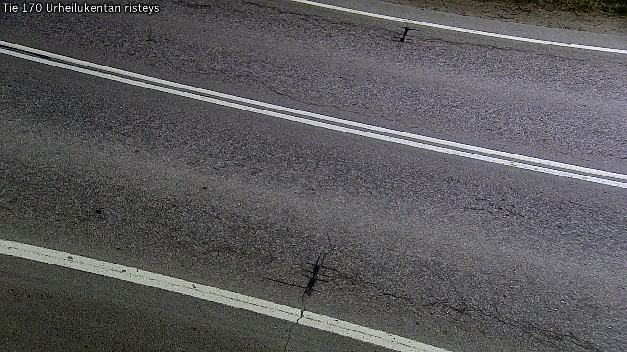 Weather Camera Image Väg 170 Vederlax Idrottsplatsen korsnin, Virolahti, Kymenlaakso