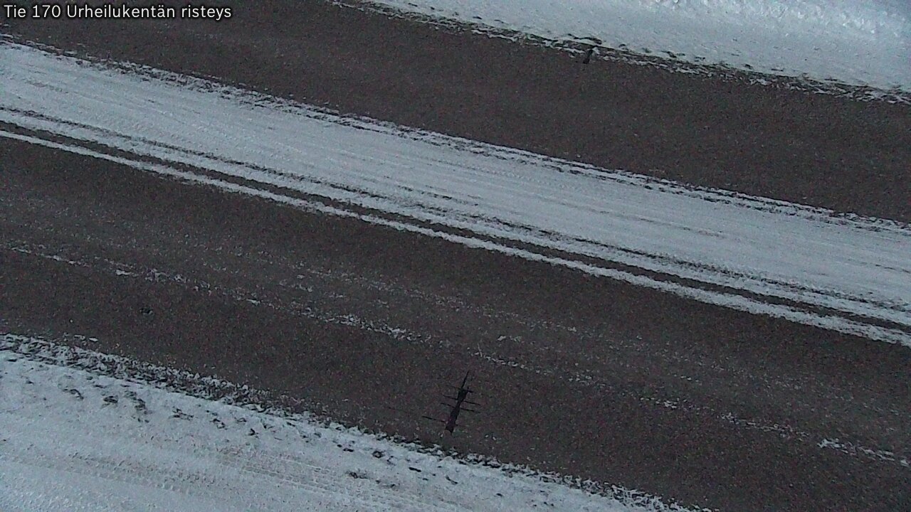 Weather Camera Image Väg 170 Vederlax Idrottsplatsen korsnin, Virolahti, Kymenlaakso