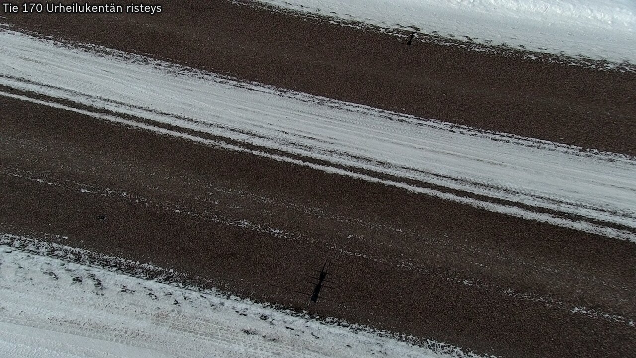 Weather Camera Image Väg 170 Vederlax Idrottsplatsen korsnin, Virolahti, Kymenlaakso