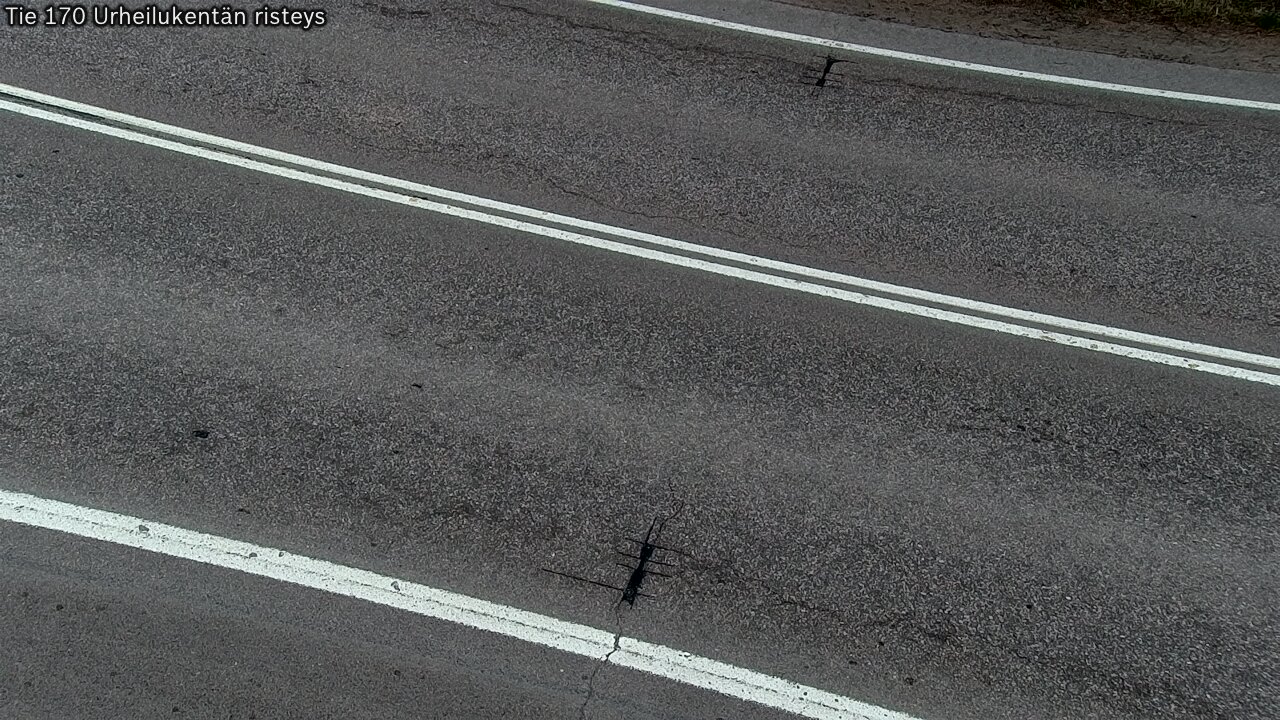 Weather Camera Image Väg 170 Vederlax Idrottsplatsen korsnin, Virolahti, Kymenlaakso