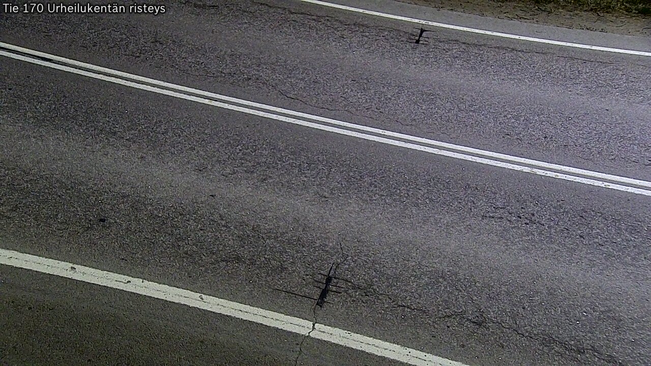 Weather Camera Image Väg 170 Vederlax Idrottsplatsen korsnin, Virolahti, Kymenlaakso