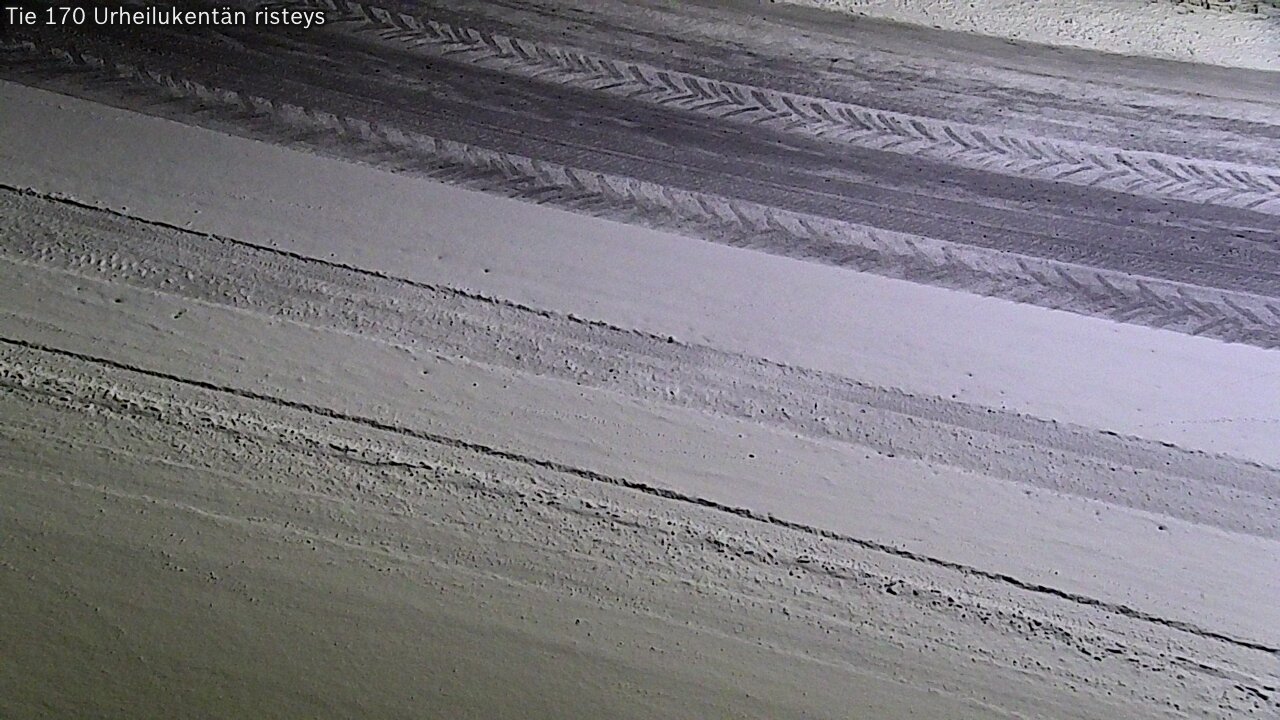 Weather Camera Image Väg 170 Vederlax Idrottsplatsen korsnin, Virolahti, Kymenlaakso