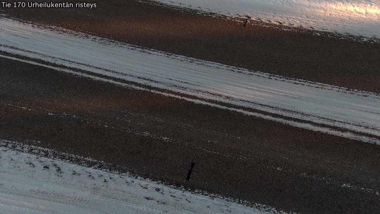 Weather Camera Image Väg 170 Vederlax Idrottsplatsen korsnin, Virolahti, Kymenlaakso