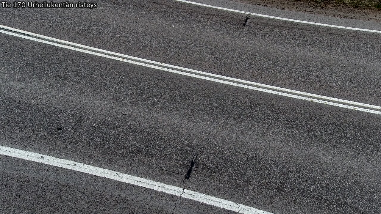 Weather Camera Image Väg 170 Vederlax Idrottsplatsen korsnin, Virolahti, Kymenlaakso