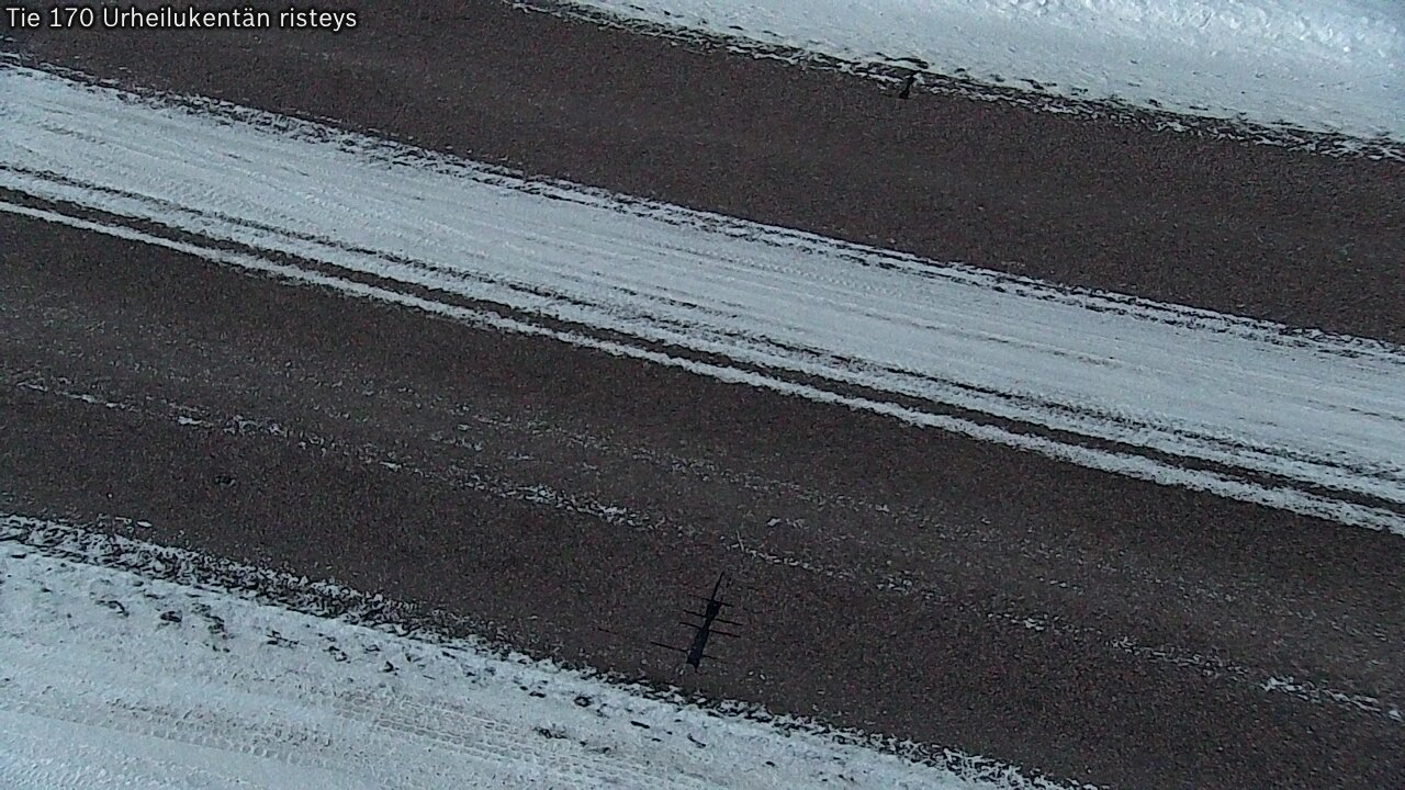 Weather Camera Image Väg 170 Vederlax Idrottsplatsen korsnin, Virolahti, Kymenlaakso