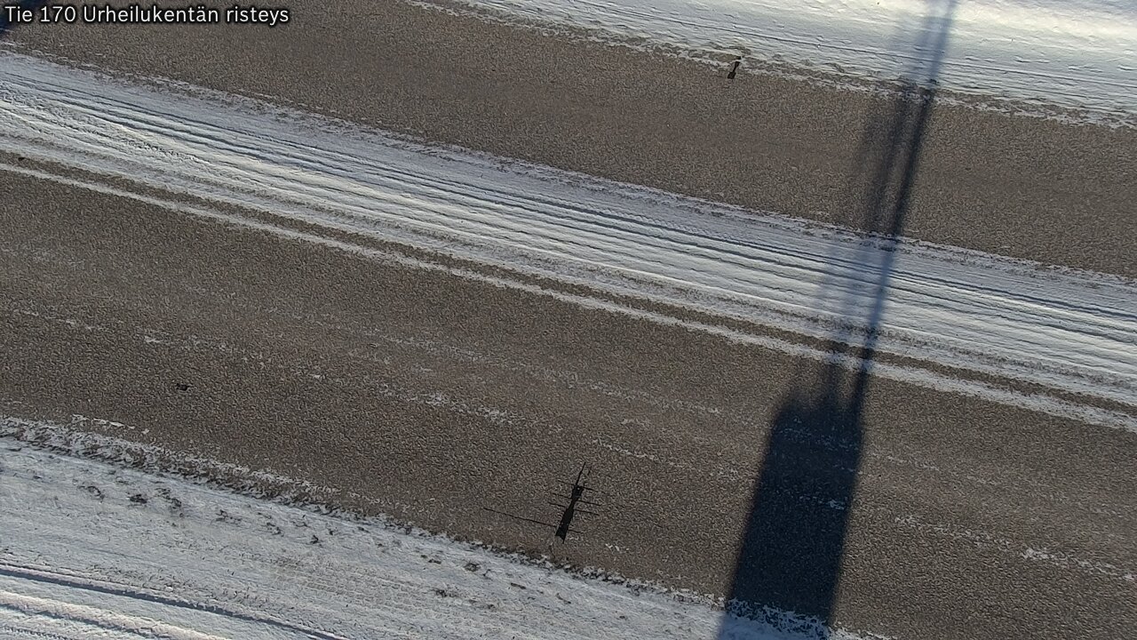 Weather Camera Image Väg 170 Vederlax Idrottsplatsen korsnin, Virolahti, Kymenlaakso