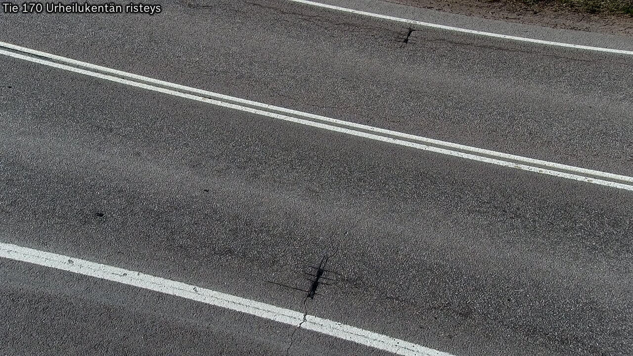 Weather Camera Image Väg 170 Vederlax Idrottsplatsen korsnin, Virolahti, Kymenlaakso