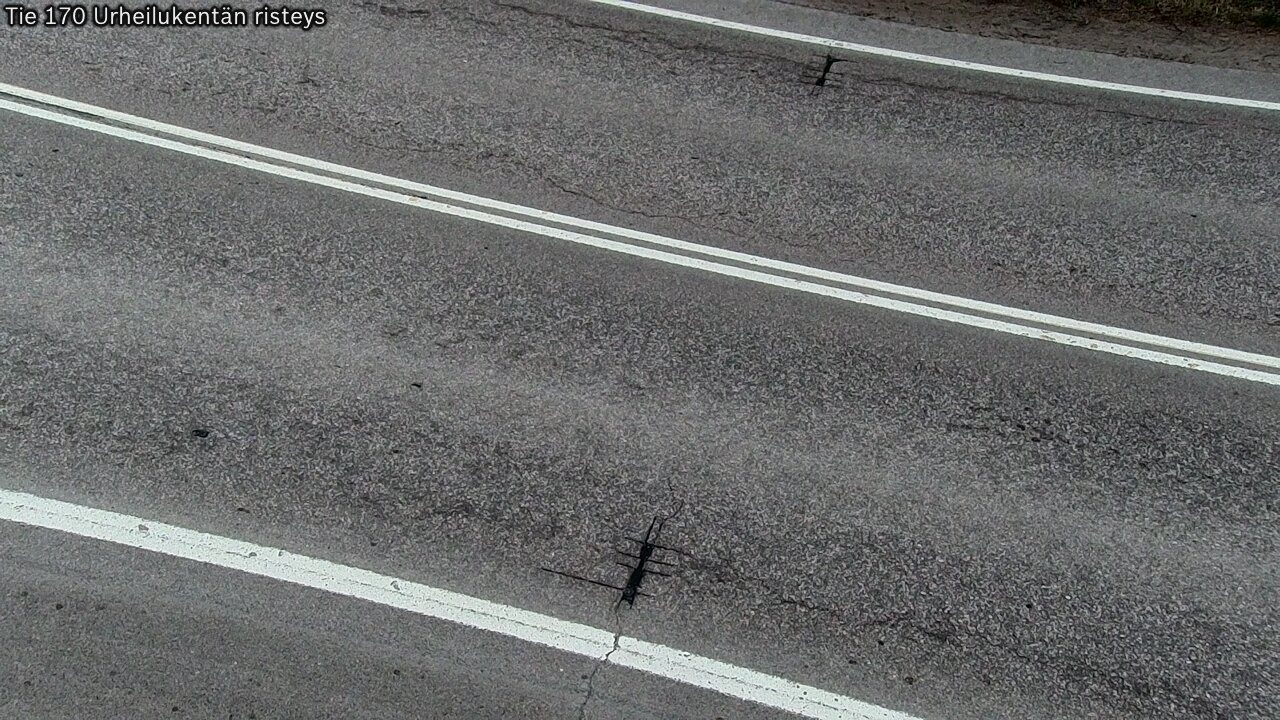 Weather Camera Image Väg 170 Vederlax Idrottsplatsen korsnin, Virolahti, Kymenlaakso
