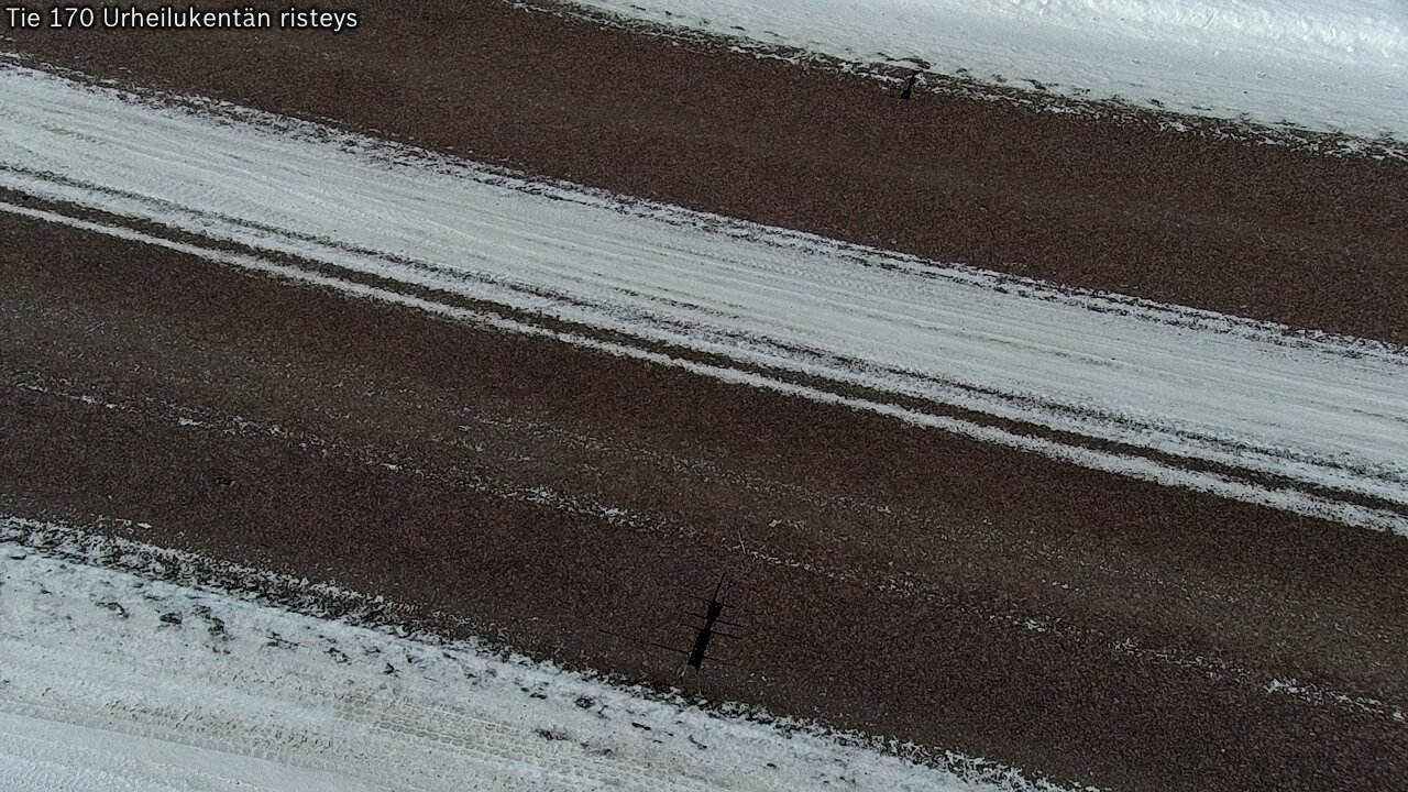 Weather Camera Image Väg 170 Vederlax Idrottsplatsen korsnin, Virolahti, Kymenlaakso