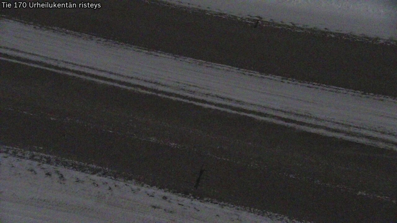 Weather Camera Image Väg 170 Vederlax Idrottsplatsen korsnin, Virolahti, Kymenlaakso