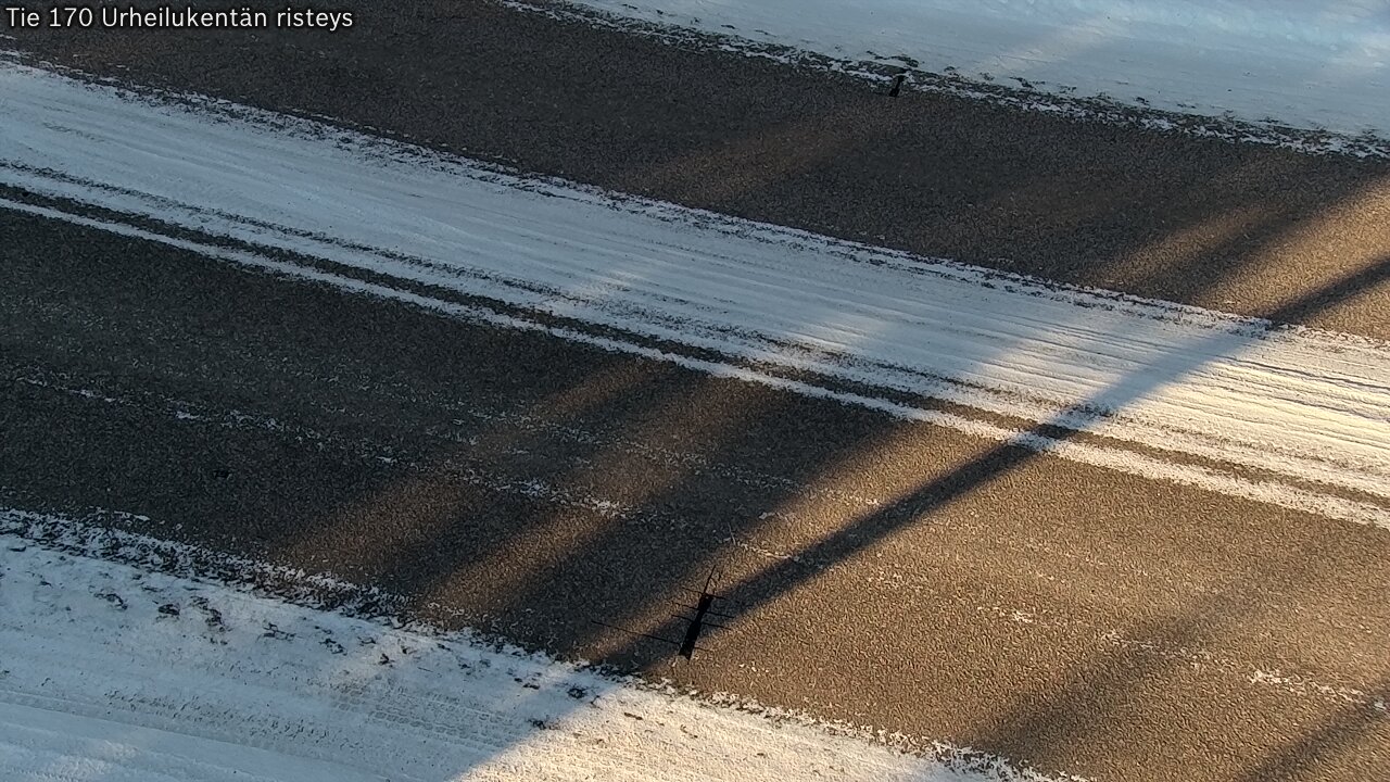 Weather Camera Image Väg 170 Vederlax Idrottsplatsen korsnin, Virolahti, Kymenlaakso