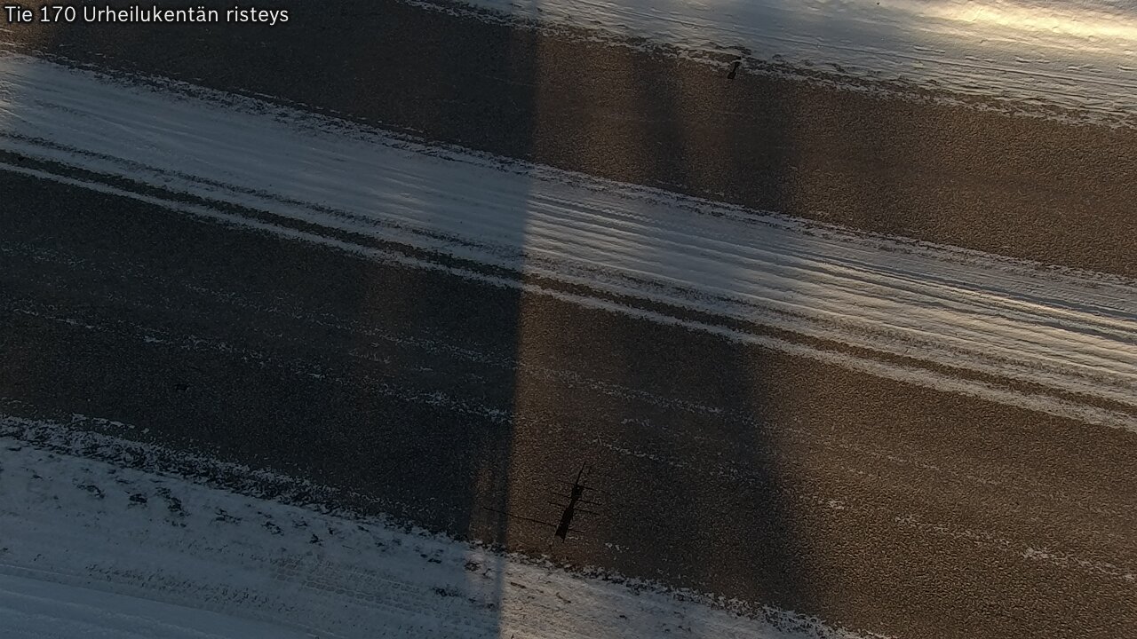 Weather Camera Image Väg 170 Vederlax Idrottsplatsen korsnin, Virolahti, Kymenlaakso