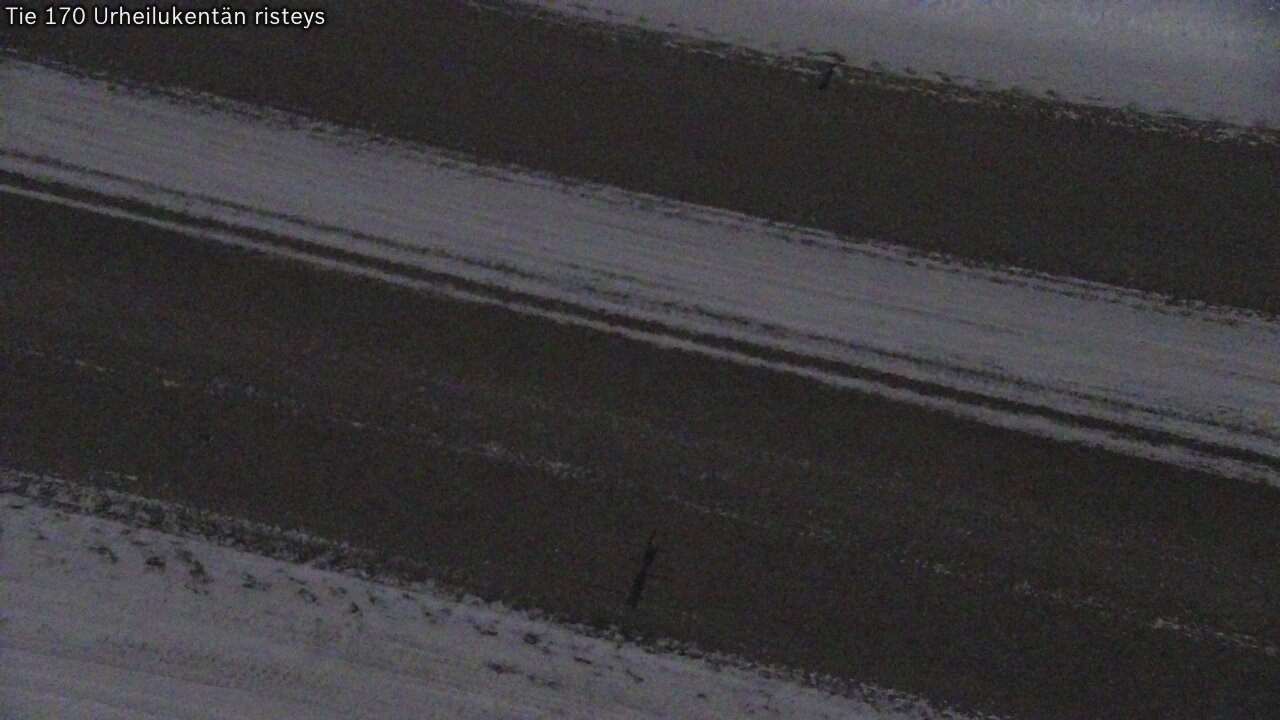 Weather Camera Image Väg 170 Vederlax Idrottsplatsen korsnin, Virolahti, Kymenlaakso