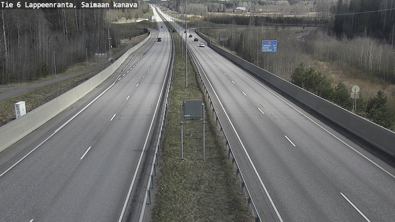 Weather Camera Image Road 6 Lappeenranta, Saimaa channel, Lappeenranta, Etelä-Karjala