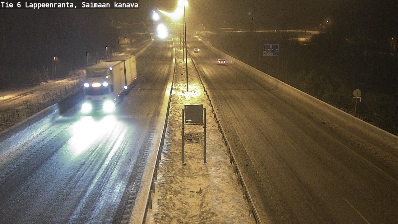 Weather Camera Image Road 6 Lappeenranta, Saimaa channel, Lappeenranta, Etelä-Karjala
