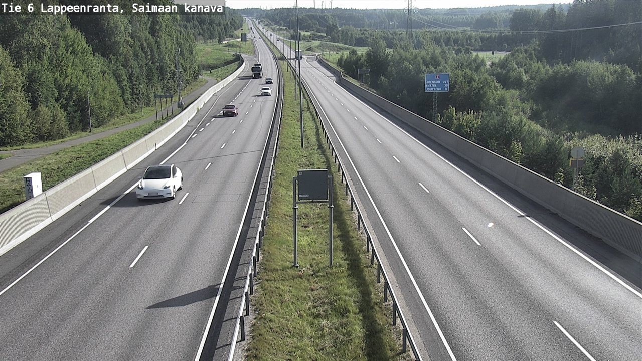 Weather Camera Image Road 6 Lappeenranta, Saimaa channel, Lappeenranta, Etelä-Karjala