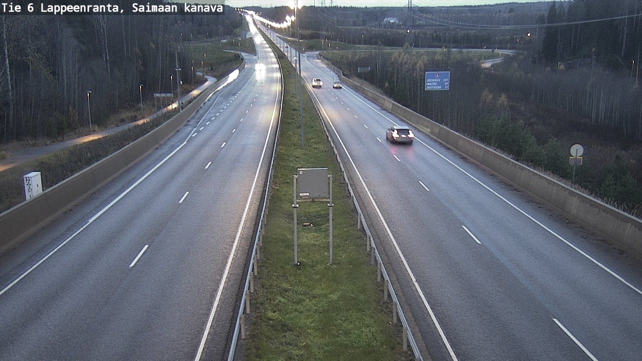 Weather Camera Image Road 6 Lappeenranta, Saimaa channel, Lappeenranta, Etelä-Karjala