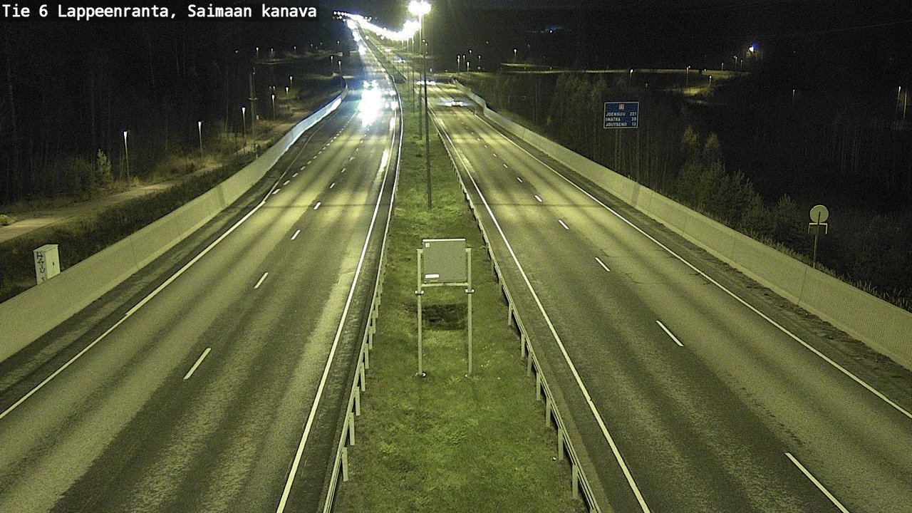 Weather Camera Image Väg 6 Villmanstrand,Saima kanal, Lappeenranta, Etelä-Karjala