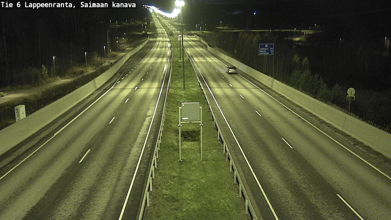 Weather Camera Image Väg 6 Villmanstrand,Saima kanal, Lappeenranta, Etelä-Karjala