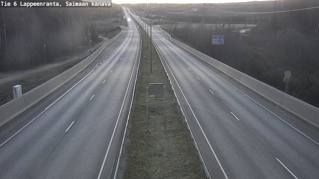 Weather Camera Image Road 6 Lappeenranta, Saimaa channel, Lappeenranta, Etelä-Karjala