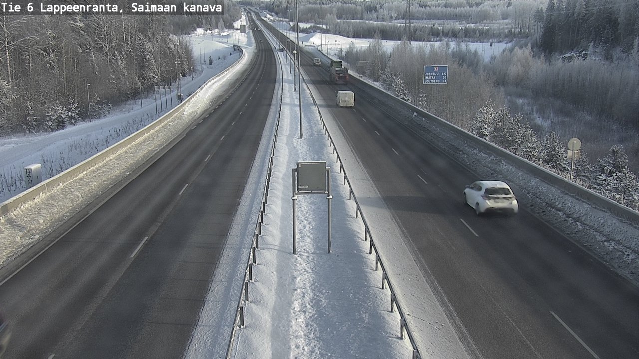 Weather Camera Image Road 6 Lappeenranta, Saimaa channel, Lappeenranta, Etelä-Karjala