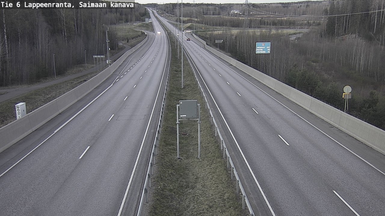 Weather Camera Image Road 6 Lappeenranta, Saimaa channel, Lappeenranta, Etelä-Karjala
