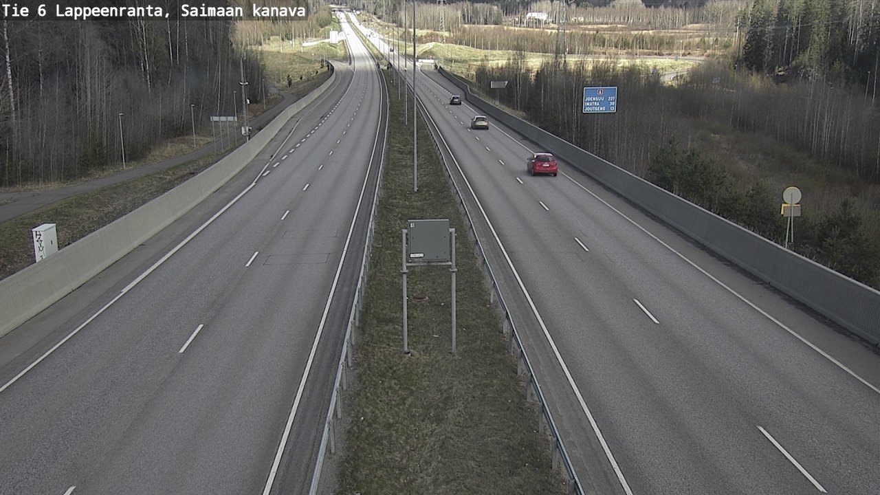 Weather Camera Image Road 6 Lappeenranta, Saimaa channel, Lappeenranta, Etelä-Karjala