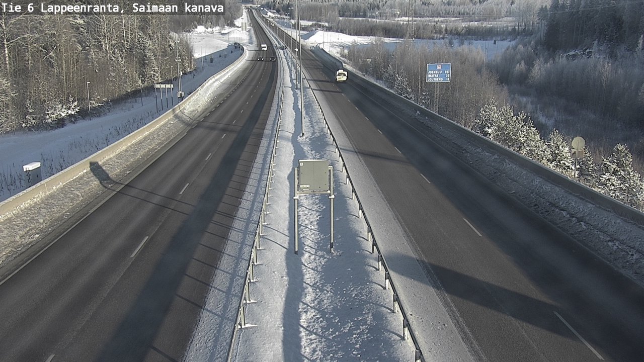 Weather Camera Image Road 6 Lappeenranta, Saimaa channel, Lappeenranta, Etelä-Karjala