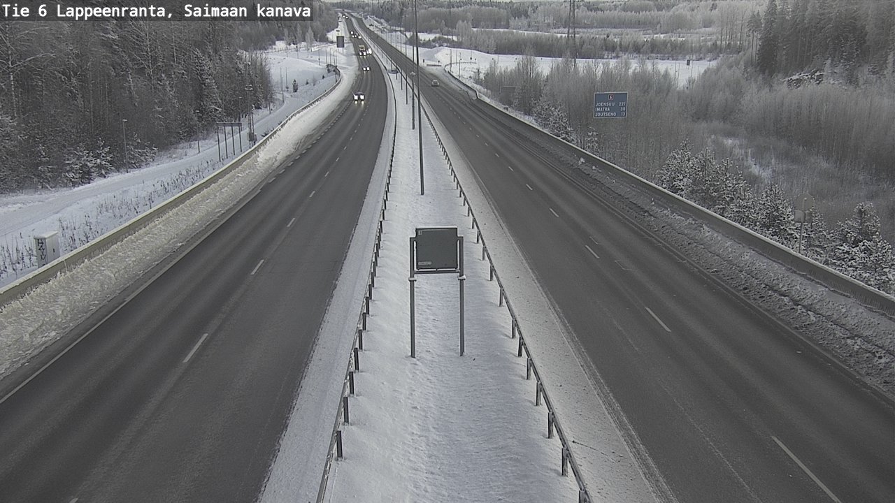 Kelikamerat Kuva Tie 6 Lappeenranta, Saimaan kanava, Lappeenranta, Etelä-Karjala