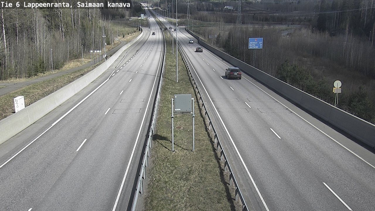 Weather Camera Image Road 6 Lappeenranta, Saimaa channel, Lappeenranta, Etelä-Karjala