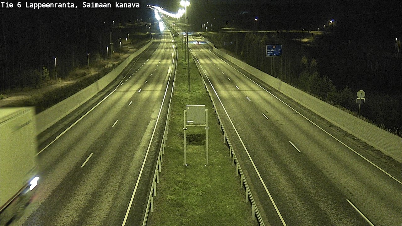 Weather Camera Image Väg 6 Villmanstrand,Saima kanal, Lappeenranta, Etelä-Karjala