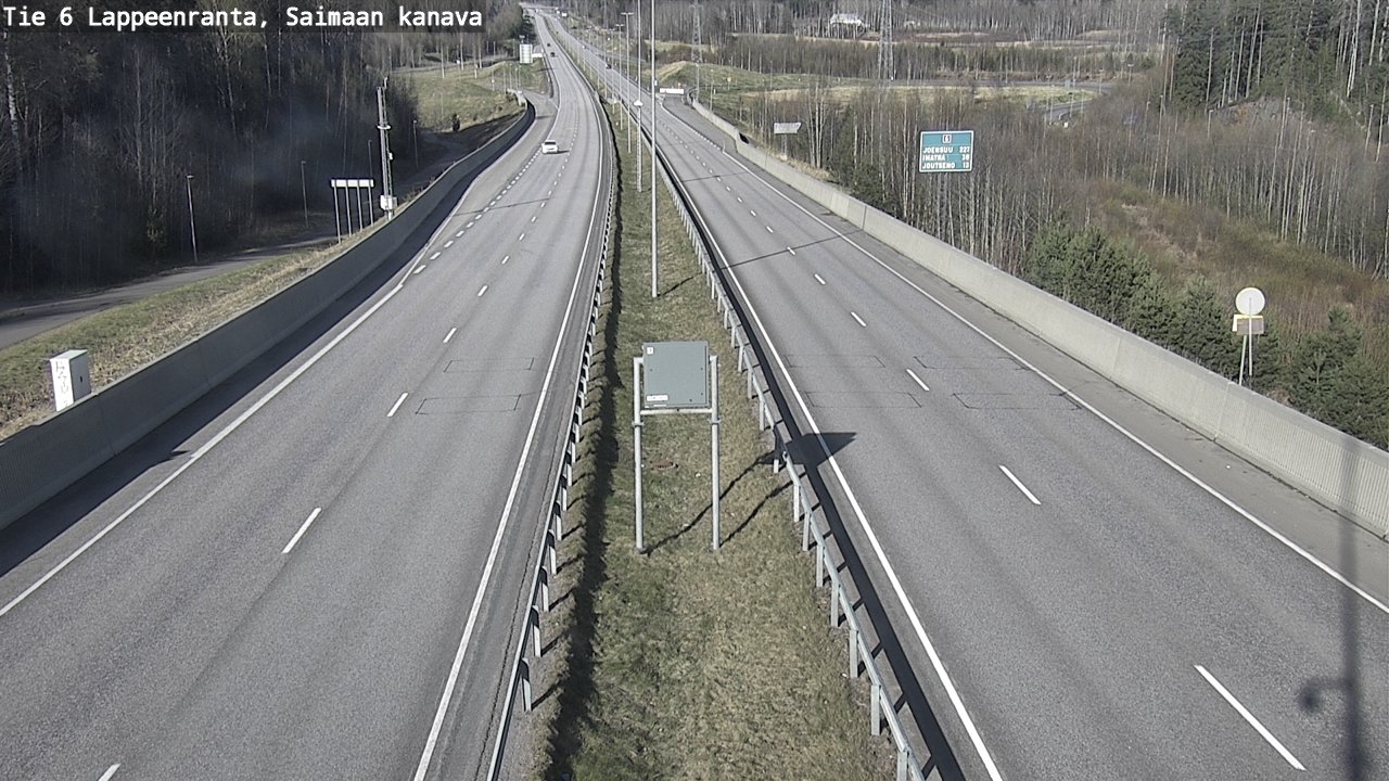 Weather Camera Image Road 6 Lappeenranta, Saimaa channel, Lappeenranta, Etelä-Karjala
