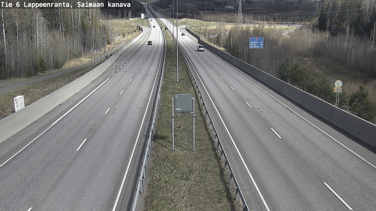 Weather Camera Image Road 6 Lappeenranta, Saimaa channel, Lappeenranta, Etelä-Karjala