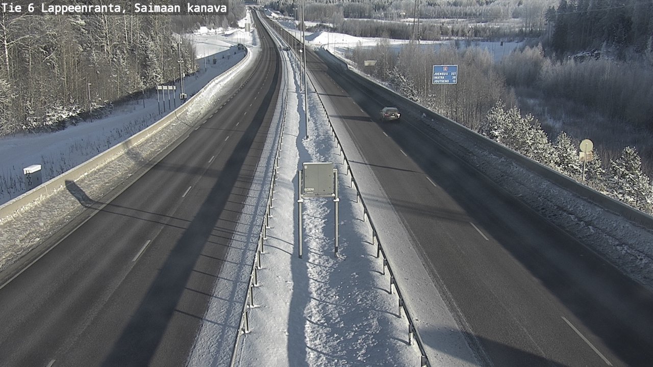 Weather Camera Image Road 6 Lappeenranta, Saimaa channel, Lappeenranta, Etelä-Karjala